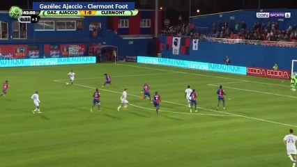 1-1 Mathias Pereira Goal  - Gazélec Ajaccio 1-1 Clermont Foot- 15.08.2017 (HD)