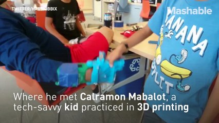 This 10-year-old just built a 3D-printed prosthetic hand