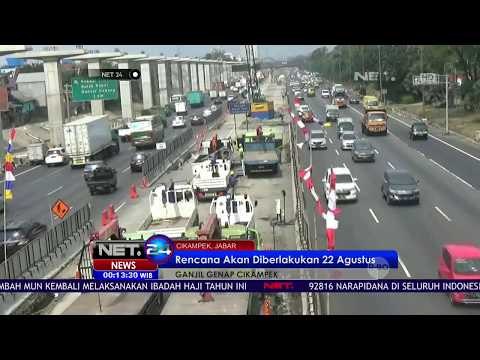 Uji Coba Sistem Ganjil Genap di Tol Cikampek - NET 24