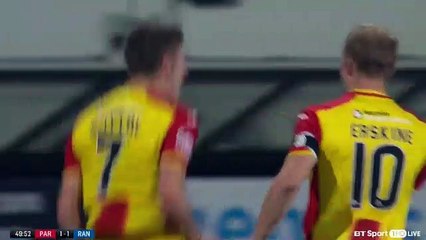 Amazing Free-Kick Gol (1-1) Blair Spittal - Partick Thistle 1-1 Rangers 15.09.2017