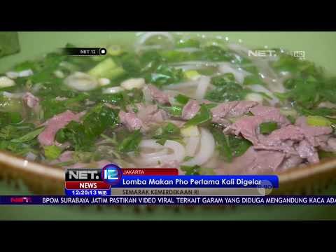 Lomba Makan Pho, Habiskan Mie Dalam Mangkuk Besar NET 12