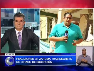 Reacciones en Zaruma tras decreto de Estado de Excepción