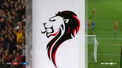 1-1 Blair Spittal Goal Scotland  Premiership - 15.09.2017 Partick Thistle 1-1 Rangers FC