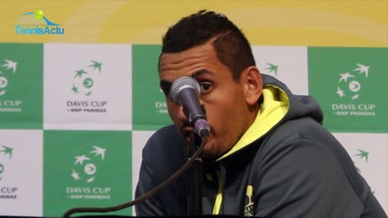 Coupe Davis 2017 - BEL-AUS - Nick Kyrgios : "C'était un grand match contre Darcis"