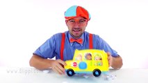 Autobus sur école chanson le le le le la jouet roues avec Blippi |