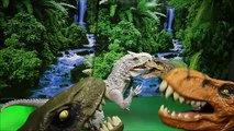 Jurassic World Indominus Rex Vs Thrasher T-Rex Dino Battles Dinosaurs By WD Toys