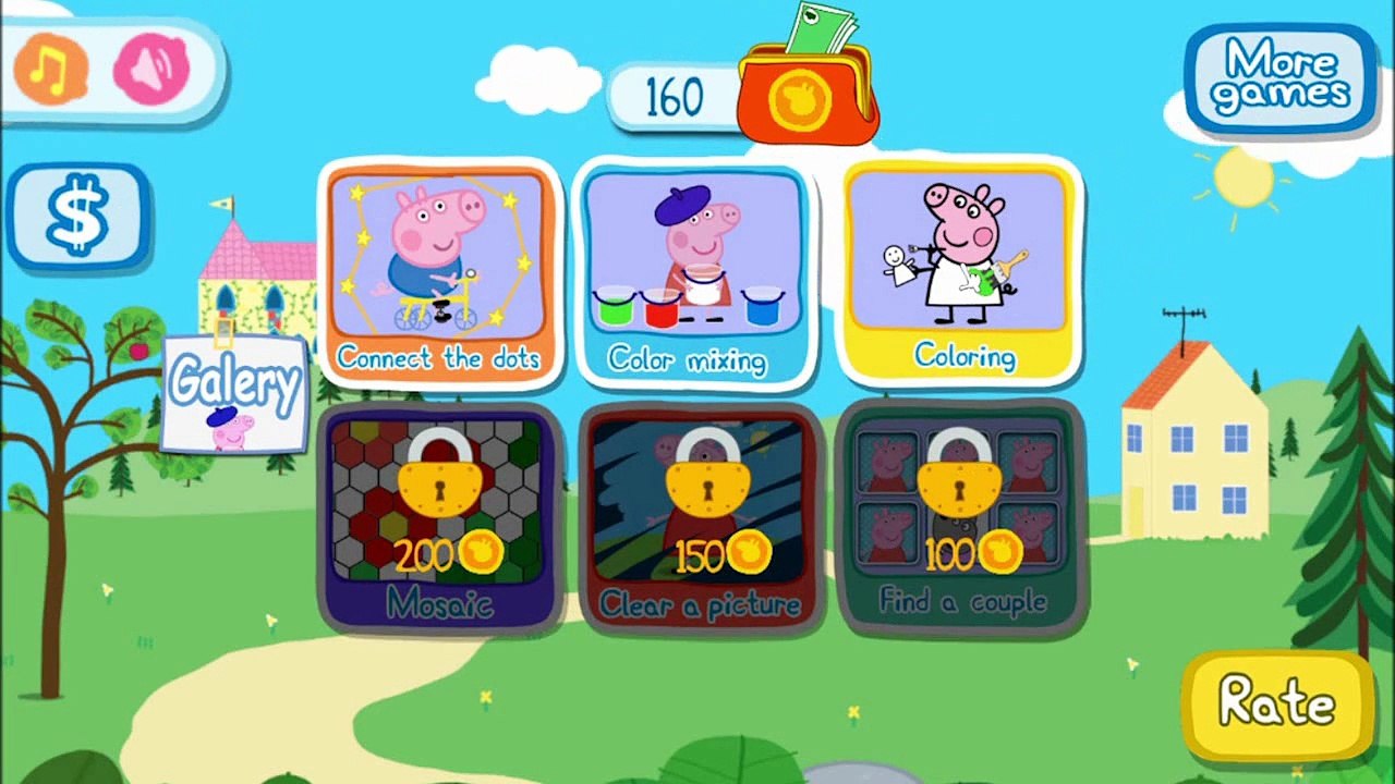 Peppa Pig Mini Games Part 4 - best app demos for kids - Philip