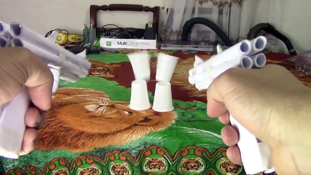 How to Make a Paper Gun That Shoots - ( Rubber Band Paper Gun with Trigger )