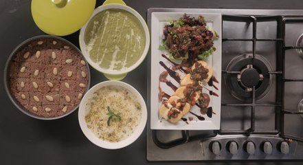 منيو افطار مع الشيف محمد شوربة الهليون سلطة جبنة الماعز الكبة بالصينية على الطريقة اللبنانية حلى المهلبية