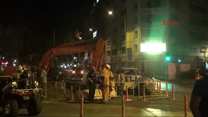 İzmir Tramvay Çalışmaları Sırasında Doğalgaz Borusu Patladı