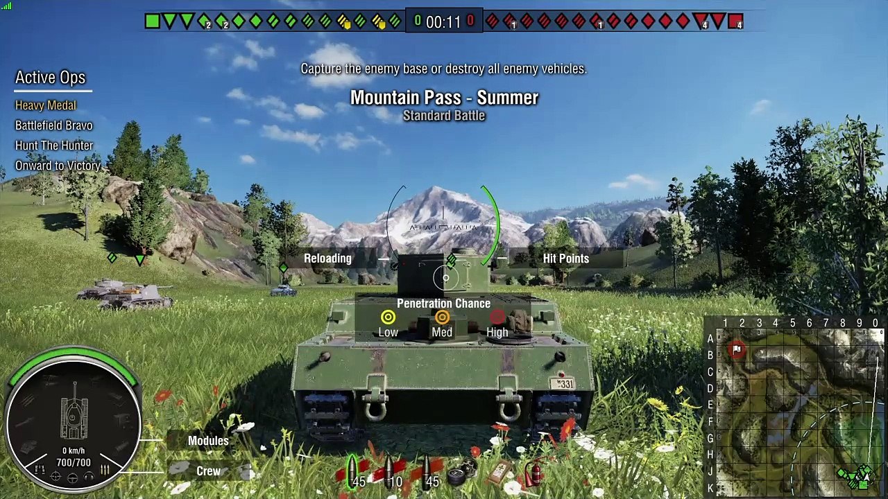 Radley-Walters', Ranger sekä Topgun mitalit O-I Exp tankilla