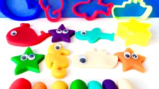 Learn Colours Ocean Water Sea Animal Names Sound Modelling Clay Fun Creative Molds for Kids