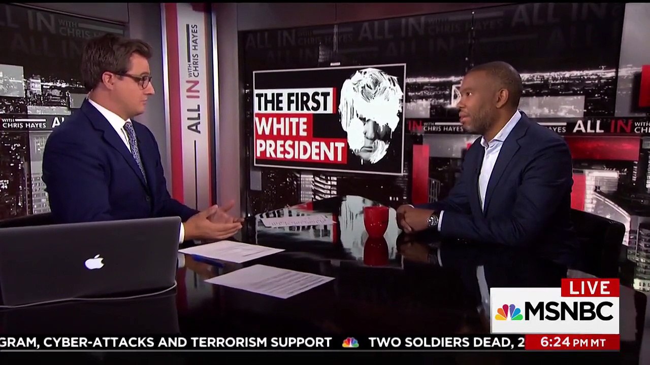 ‘I don’t think he’s president without it’: Ta-Nehisi Coates on Trump’s white supremacy