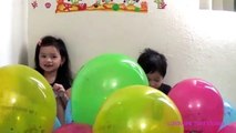 Toys Surprises Giant Balloon Drop Pop Challenge Kids Video Shopkins Toys and Balloons Fun Toys