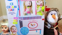 Vivant bébé chariot crème aliments gelé de la glace jouer Princesse jouet en bois Elsa kristoff mak