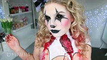 Scary Killer Clown Makeup Tutorial ♡ Halloween w/ Alex Fion