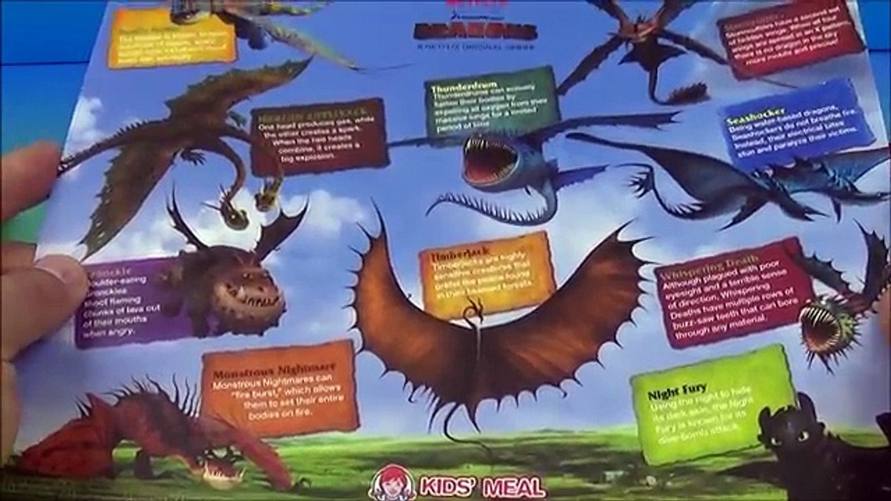 Enfants repas Nouveau de de Ensemble jouets Wendys Dreamworks Dragons 5