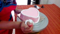 Anniversary Cake - Easy Cake Recipe, Heart Shaped Sponge Cake