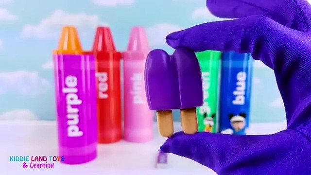 Mickey Mouse Clubhouse Toy Surprise Crayons Oddbods Finger Family Best Learn Colors Video