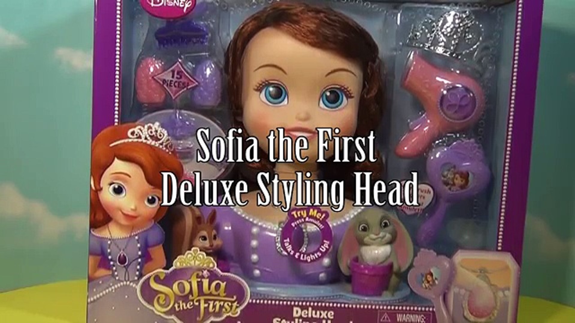 SOFIA THE FIRST Disney Junior Sofia Styling Head a Disney Princess Sofia  Video Toy Review - Dailymotion Video