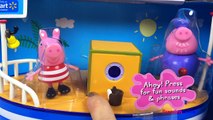 PEPPA PIG GRANDPA PIGS BOAT STORY WITH PEPPA PIG AND GRANDPA SANDCASTLES BEACH FUN - UNBOXING
