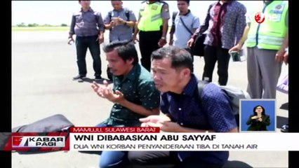 Dua WNI Korban Penyandreraan Tiba di Tanah Air