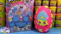 SHOPKINS Play Doh Surprise Egg Limited Edition Cupcake Queen - Surprise Egg and Toy Collector SETC