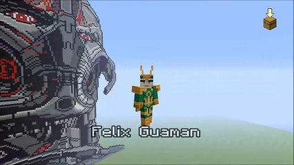 Minecraft Pixel Art Showcase - Ultron (Avengers: Age Of Ultron)