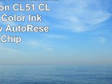 ALLINKTONER Remanufactured Canon CL51 CL51 1 Pack Color Ink Cartridge w AutoReset