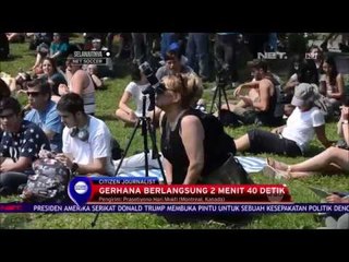 Antusiasme Warga Menyaksikan Gerhana - Net 24