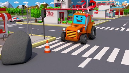 Super Caminhão e Excavadora na Cidade do Carros | Desenho animado para crianças