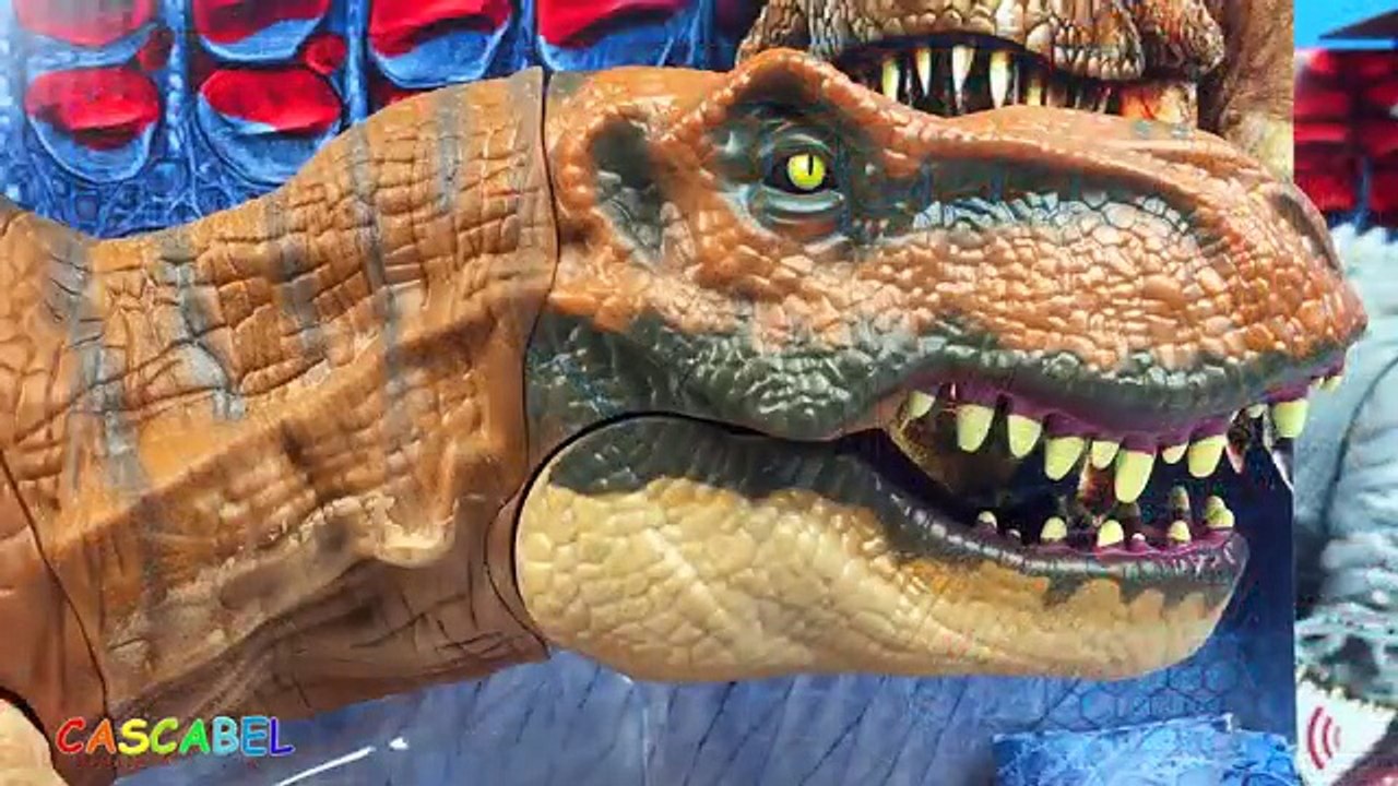 COLECCION DE DINOSAURIOS DE JURRASIC WORLD T REX TYRANOSAURUS REX INDOMINUS REX ZOOMER DINO JUGUETES