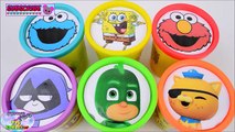 Learn Colors Spongebob Squarepants Angry Birds PJ Masks Elmo Surprise Egg and Toy Collecto