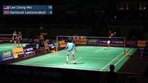 LEE Chong Wei Giving Young Player a Masterclass in Badminton | Malaysia Masters 2016