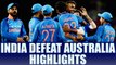 India beat Australia by 26 runs in 1st ODI, Highlights | Oneindia News