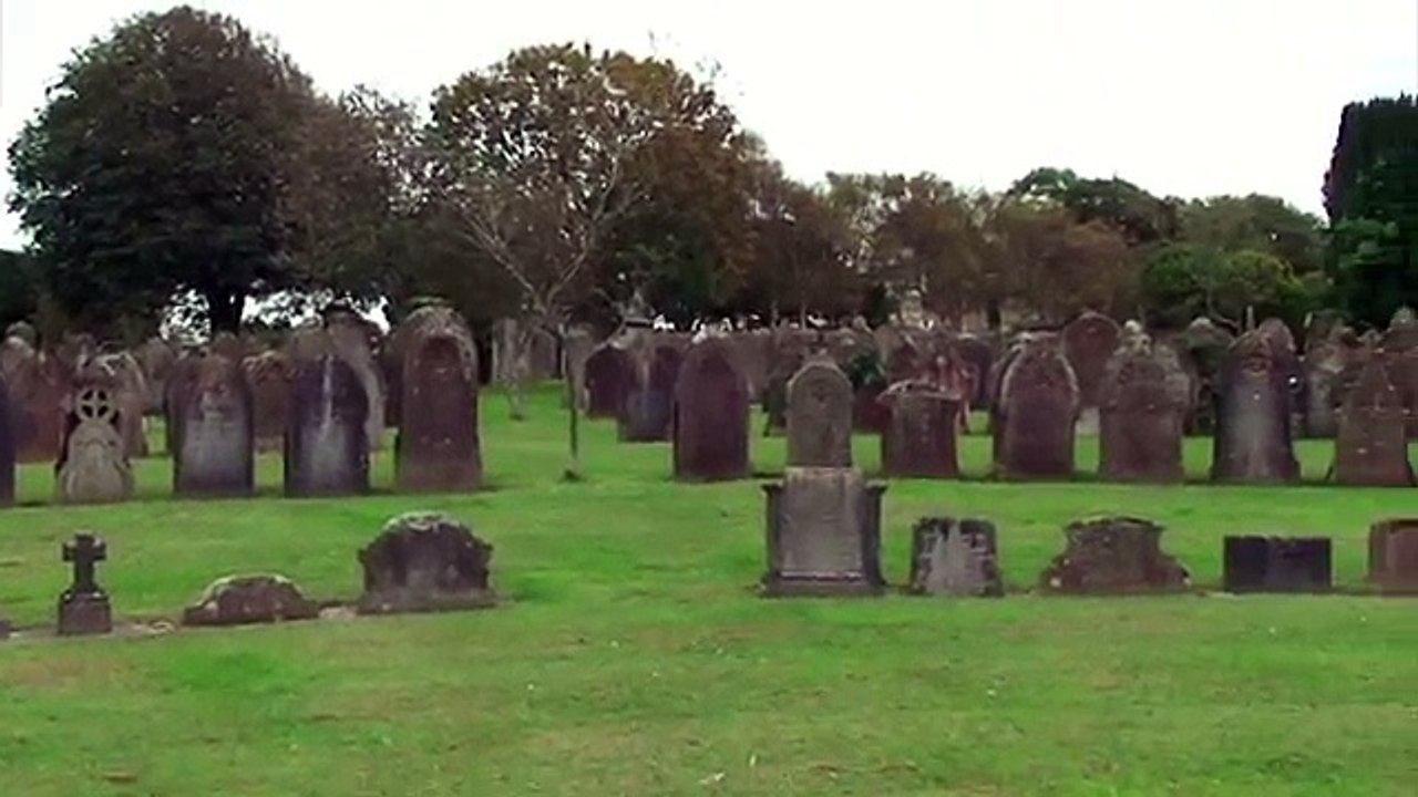 Ghost Caught on Tape in a Graveyard.