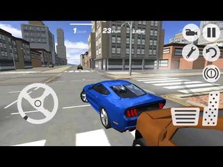 Multiplayer Driving Simulator Blue Car - Android gameplay HD