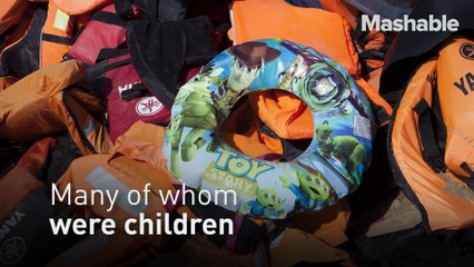 'Lifejacket graveyards' are stark reminders of deadly refugee crisis