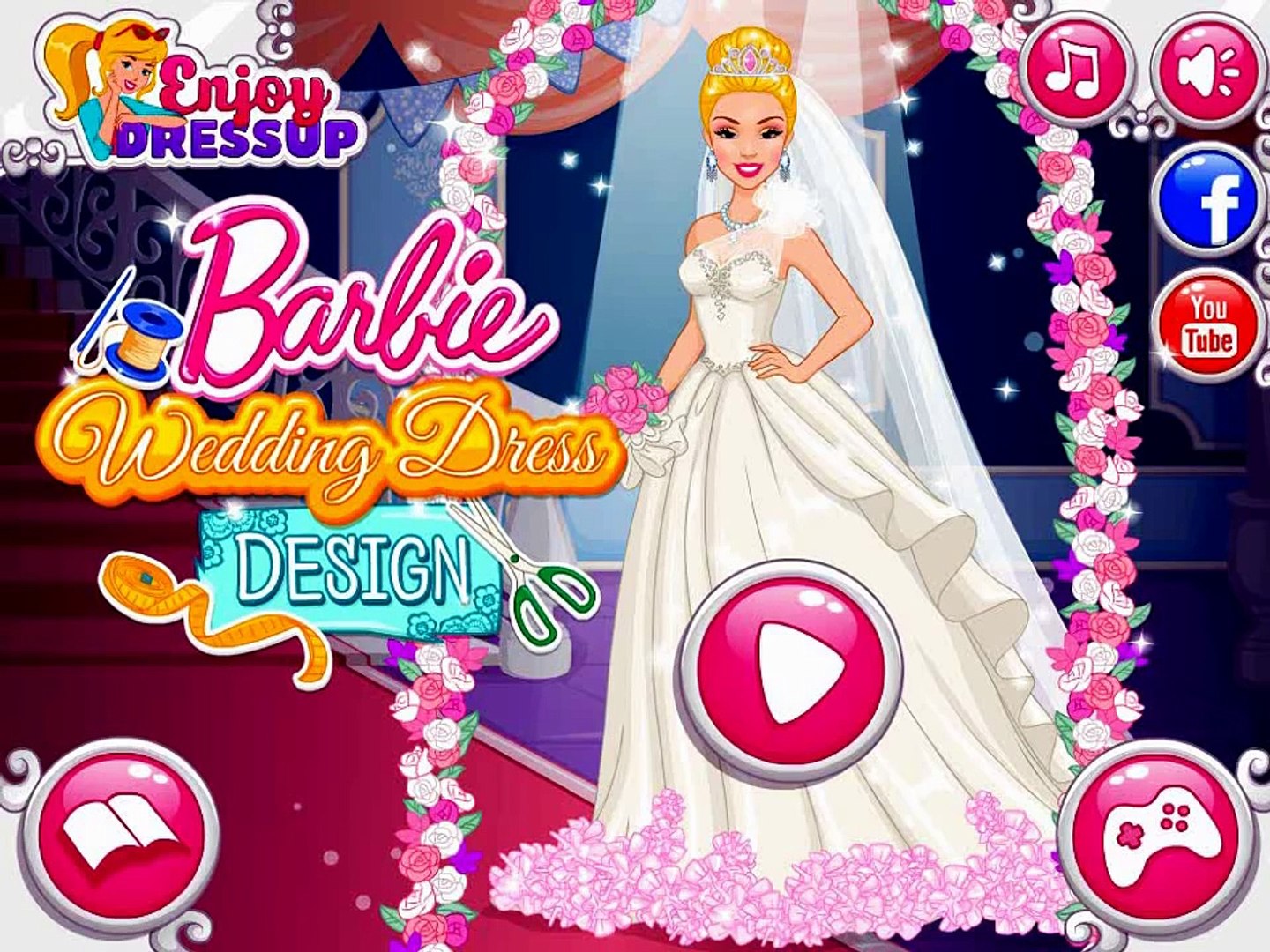 Barbie Wedding Dress Design - Barbie Games For Girls, image size:1440x1080