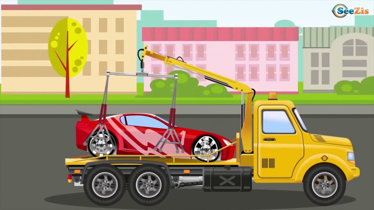 Мультик про МАШИНКИ: Эвакуатор и Пожарная машина. Развивающие мультики про машинки Видео для детей