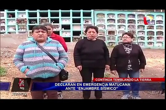 Matucana: pobladores se refugian en cementerio local por temor a nuevos sismos