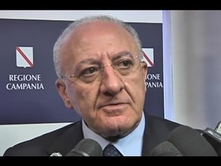 Campania - Trasporto regionale, De Luca: "E' un disastro" (28.10.15)