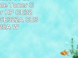 Virtual Outlet 4 Pack Compatible Toner Cartridge for HP CE320A CE321A CE322A CE323A 128A