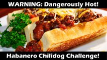Habanero Chili Dog Challenge - The Hottest Hot-dog Challenge. KokoIsHere #Habanero #chili #spicy