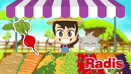 Pour français dans enfants Apprendre des noms les légume avec Zakaria