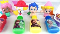 Disney Frozen Bath Fingerpaint Soap with Bubble Guppies Bath Time Toy Squirters, Learn Colors / TUYC