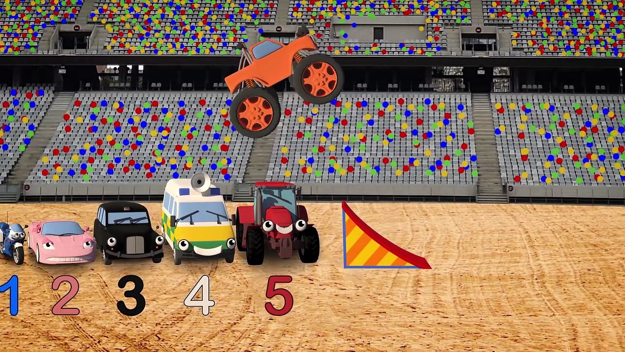 Big Truck Jumping With Max The Monster Truck | Geckos Garage