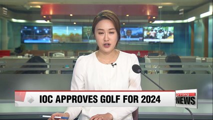 Int'l Olympic Committee approves golf for 2024 Paris games