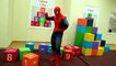 Des bandes dessinées compte éducatif Anglais dans enfants Apprendre vie réal homme araignée super-héros vidéos famille