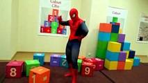 Des bandes dessinées compte éducatif Anglais dans enfants Apprendre vie réal homme araignée super-héros vidéos famille